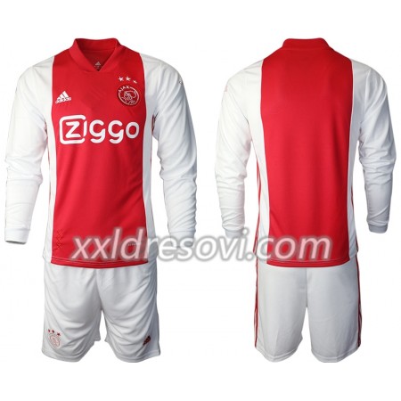 AFC Ajax Domaći Dječji Komplet Dresovi za Nogomet 2020-2021 Dugim Rukavima (+ kratke hlače)